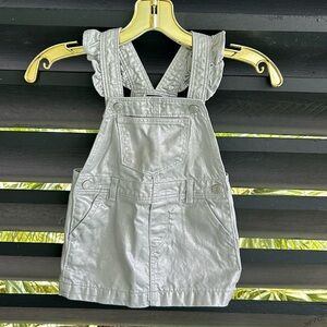 GAP kids metallic overall dress